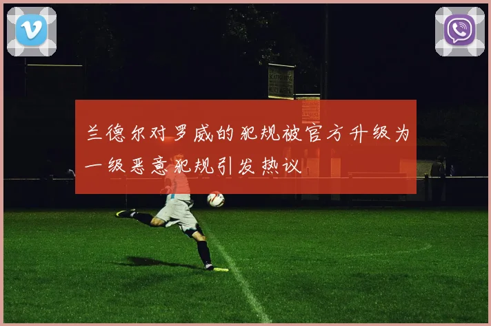 兰德尔对罗威的犯规被官方升级为一级恶意犯规引发热议